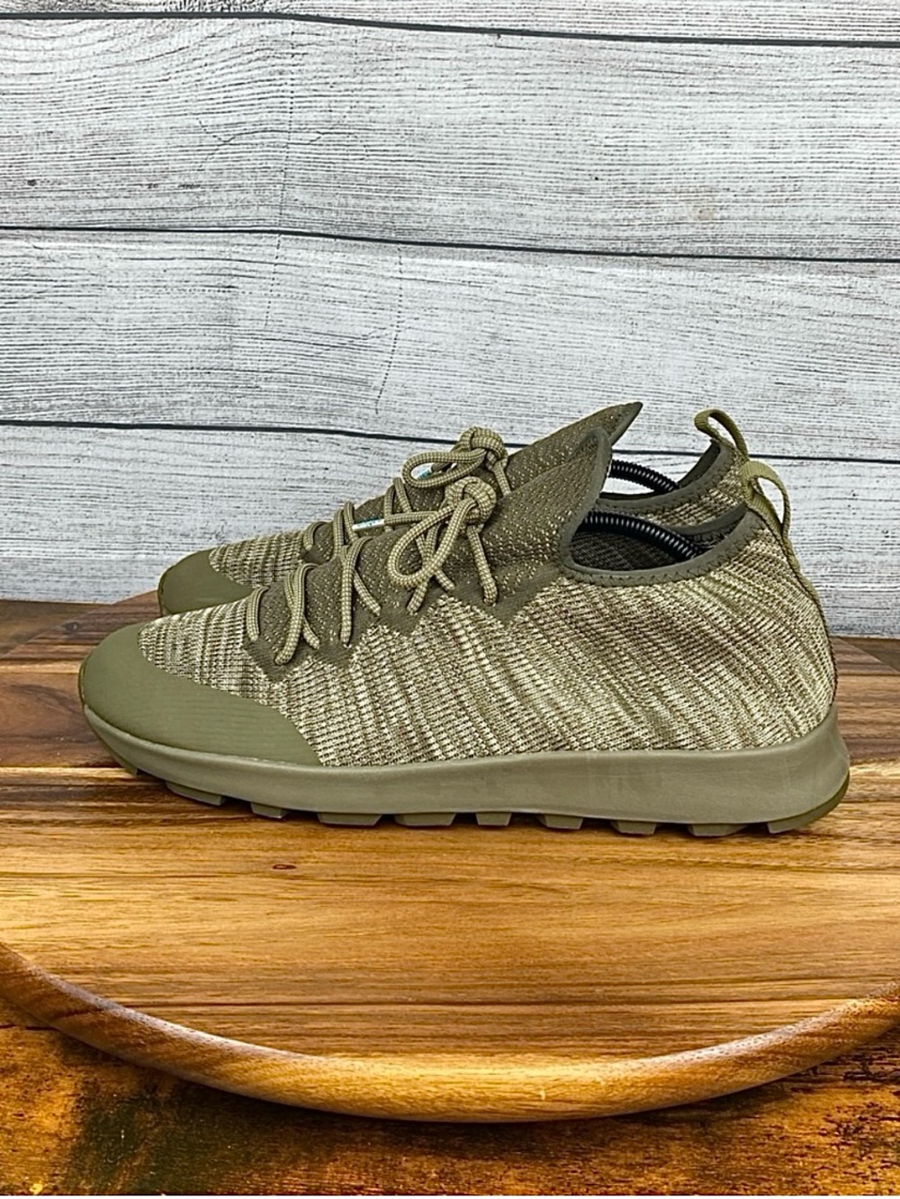 Native Shoes AP Proxima LiteKnit Olive Green Sneakers Men’s Shoe Size 10.5